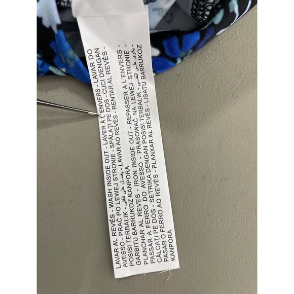 Zara Romper Size Small Floral Sleeveless Blue Black Bohemian Summer Resort NEW - Picture 8 of 13